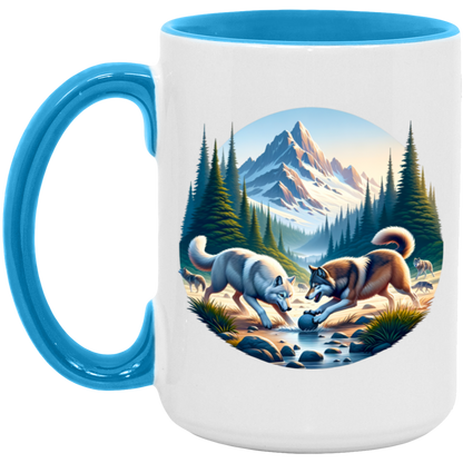 Wolves Playing Mugs