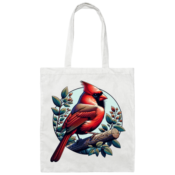 Cardinal Graphic Canvas Tote Bag