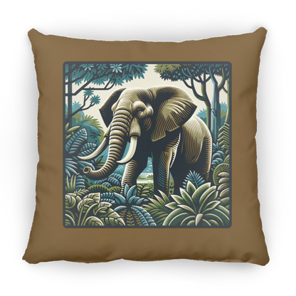 Block Print Elephant - Throw Pillows
