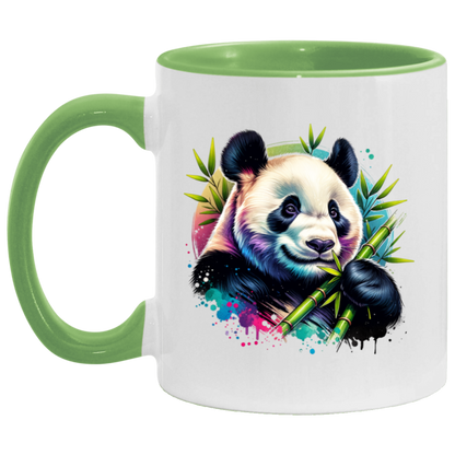 Bamboo Panda in Blue and Purple - Mugs