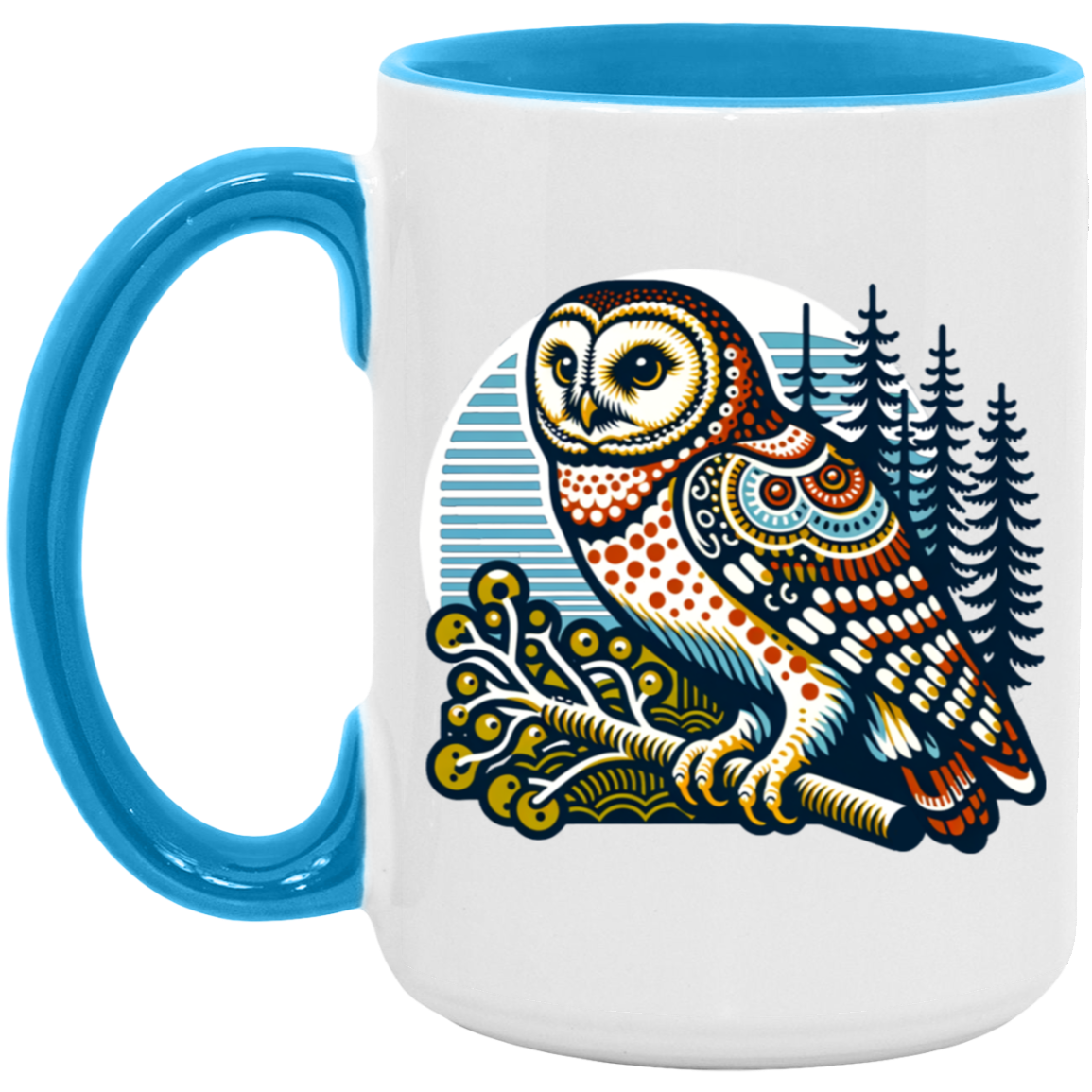 Folk Art Owl - Mugs