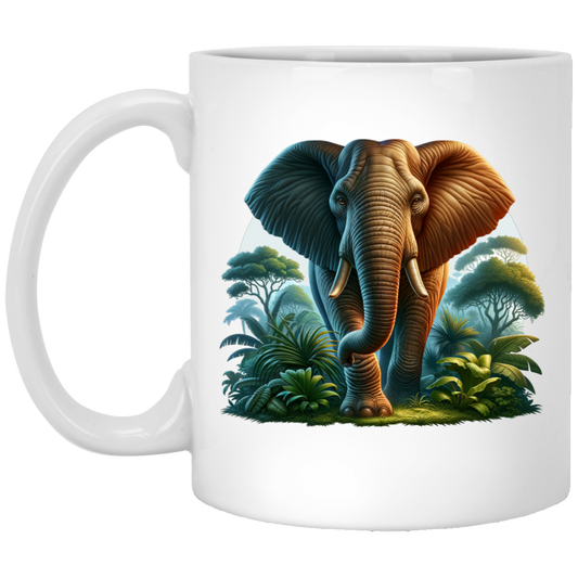 Elephant in Jungle - Mugs