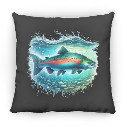 Pink Salmon - Throw Pillows