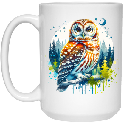 Watercolor Owl Mugs