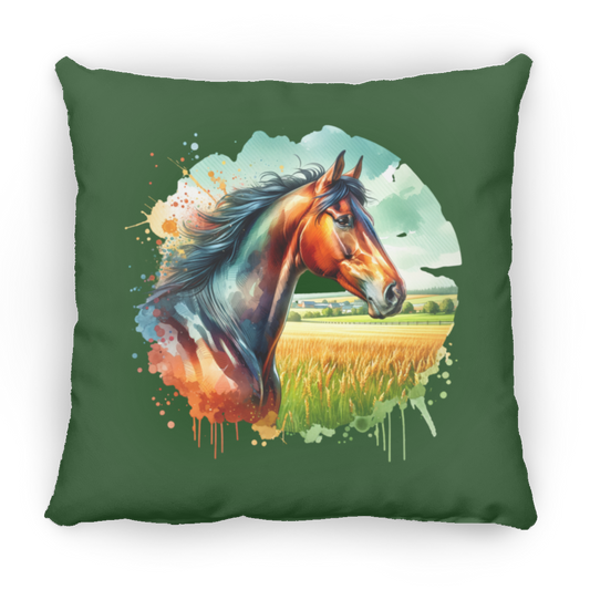 Bay Horse Portrait - Pillows