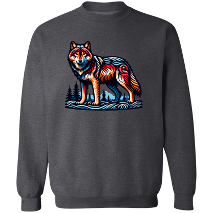 Wolf Block Print - T-shirts, Hoodies and Sweatshirts