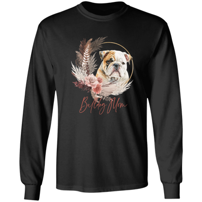 Bulldog Mom Boho Wreath - T-shirts, Hoodies and Sweatshirts