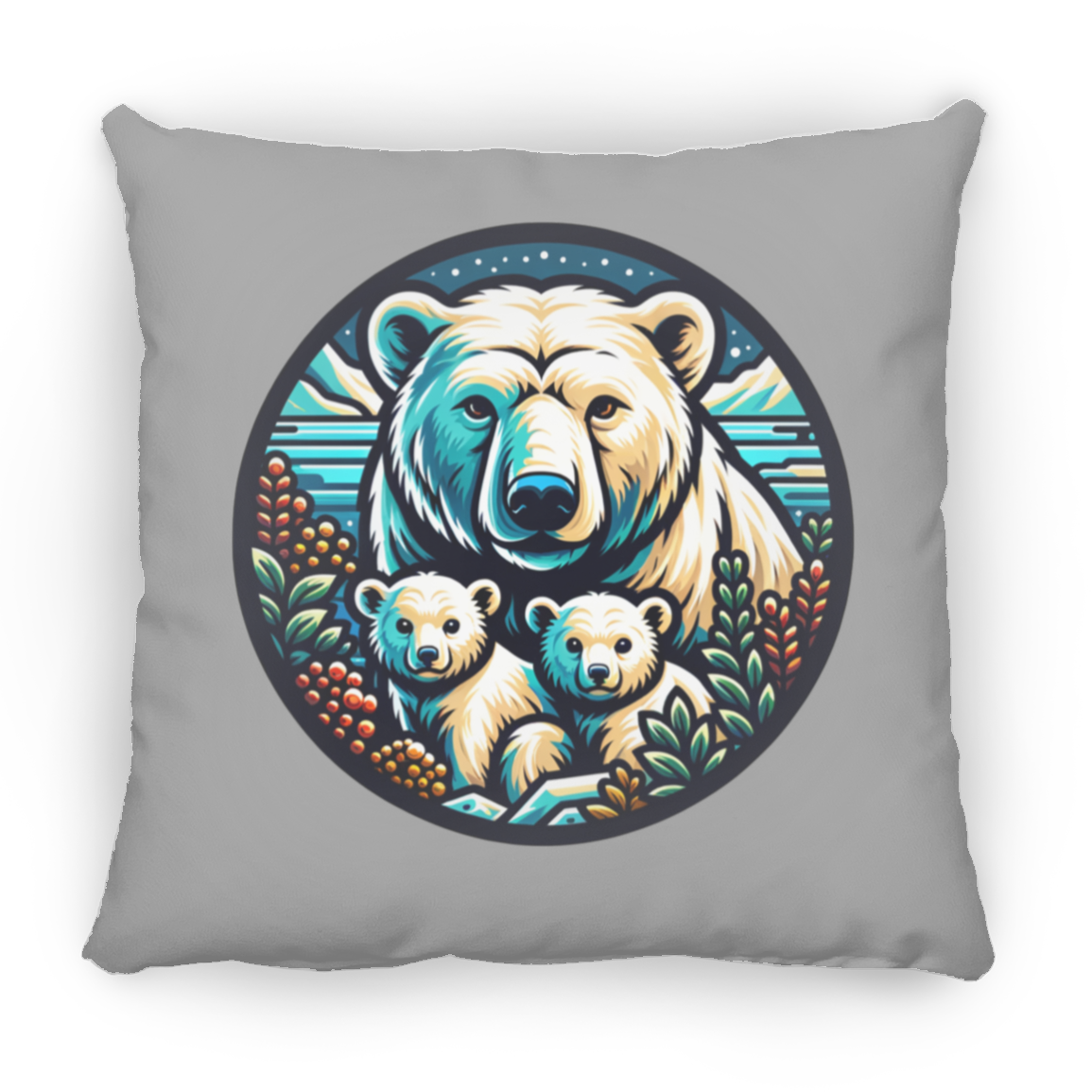 Polar Bear Circle - Pillows