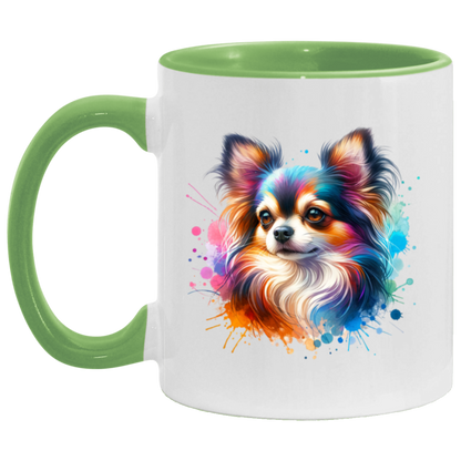 Longhair Tricolor Chihuahua - Mugs