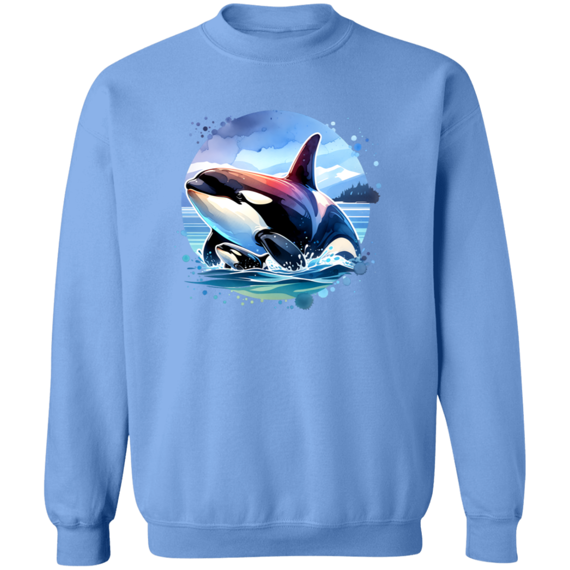 Orca and Calf in Strait of Juan de Fuca - T-shirts, Hoodies and Sweatshirts