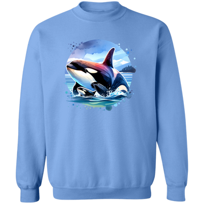 Orca and Calf in Strait of Juan de Fuca - T-shirts, Hoodies and Sweatshirts