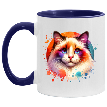 Longhair Tortie Point Cat - Mugs