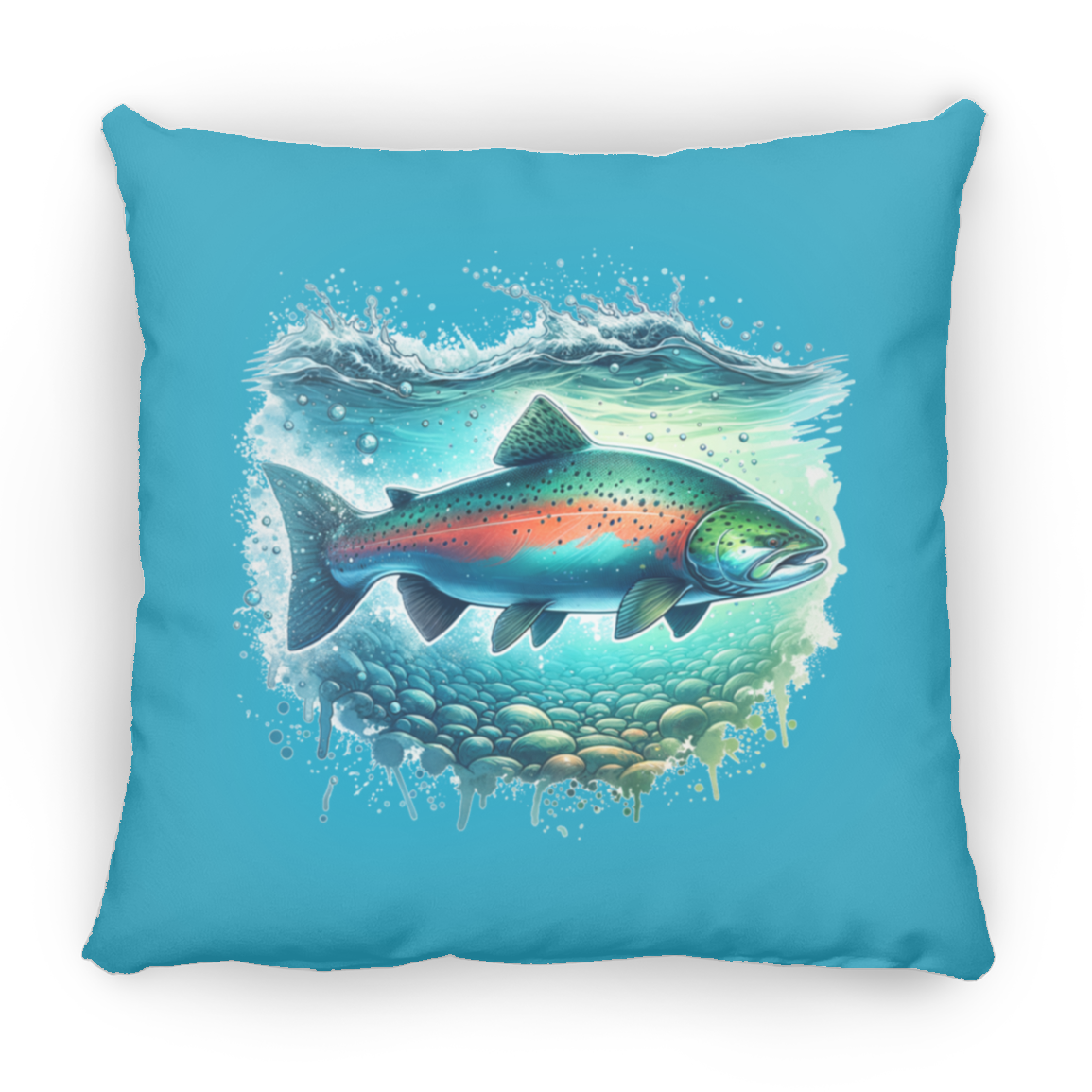 Pink Salmon - Throw Pillows