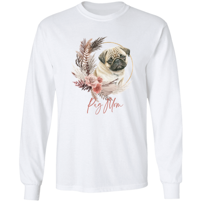 Pug Mom Boho Wreath - T-shirts, Hoodies and Sweatshirts