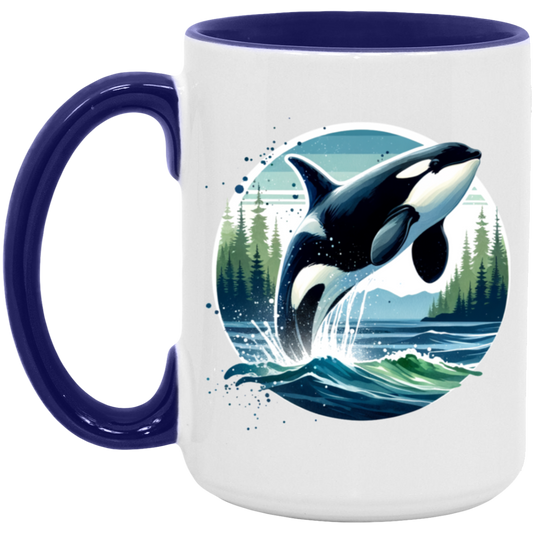 Orca Leaping - Mugs
