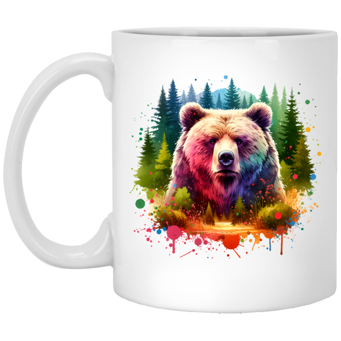 Grizzly Bear Portrait - Mugs