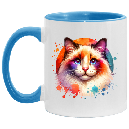 Longhair Tortie Point Cat - Mugs