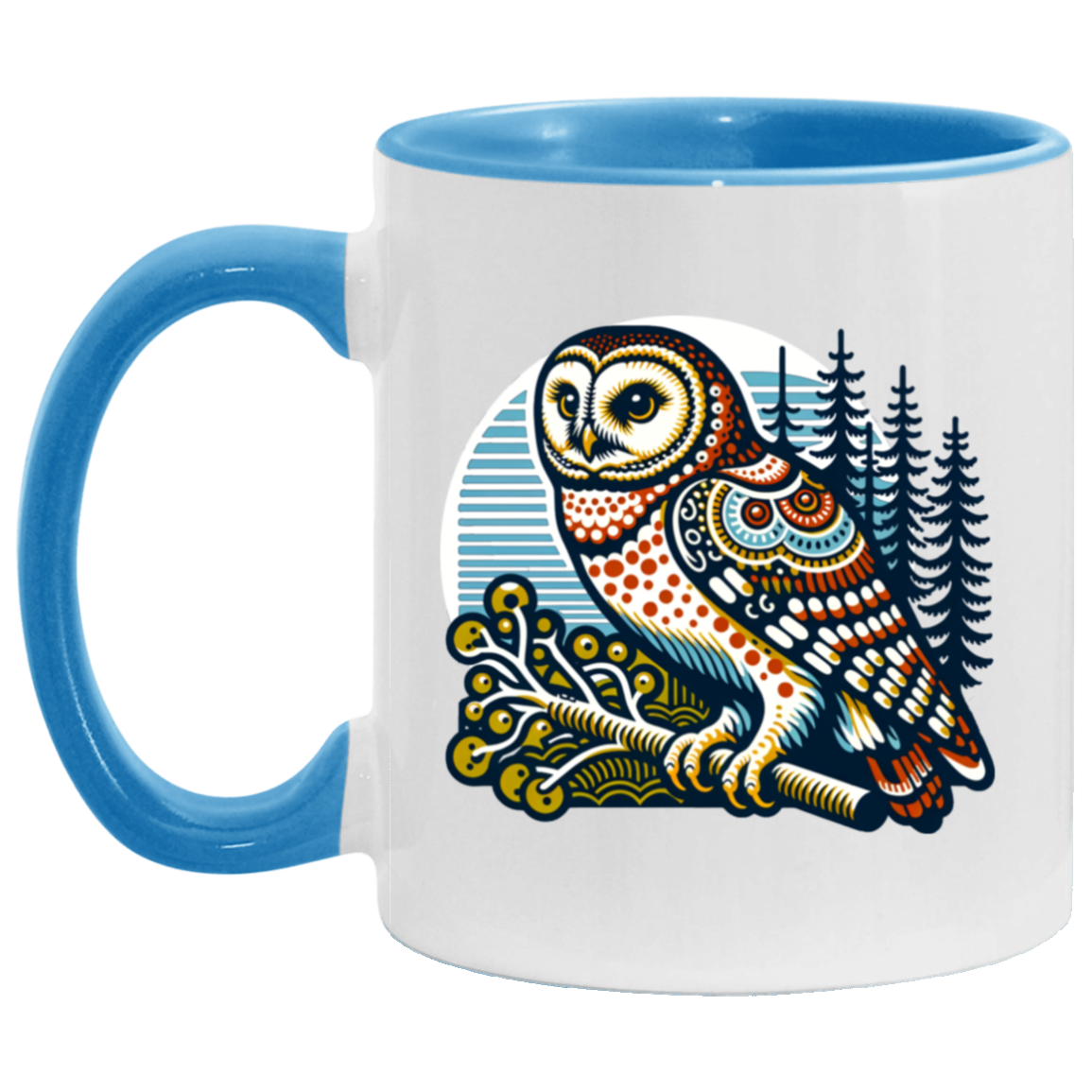 Folk Art Owl - Mugs