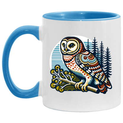 Folk Art Owl - Mugs