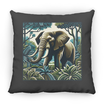 Block Print Elephant - Throw Pillows