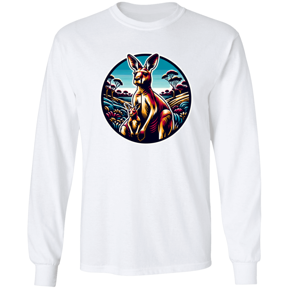Kangaroo and Joey Graphic - T-shirts, Hoodies and Sweatshirts
