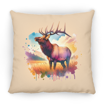 Roosevelt Elk in Field - Throw Pillows
