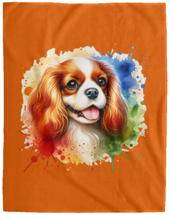 Blenheim Cavalier King Charles Spaniel Fleece Blankets