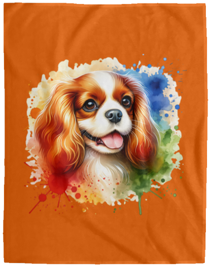 Blenheim Cavalier King Charles Spaniel Fleece Blankets