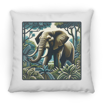 Block Print Elephant - Throw Pillows