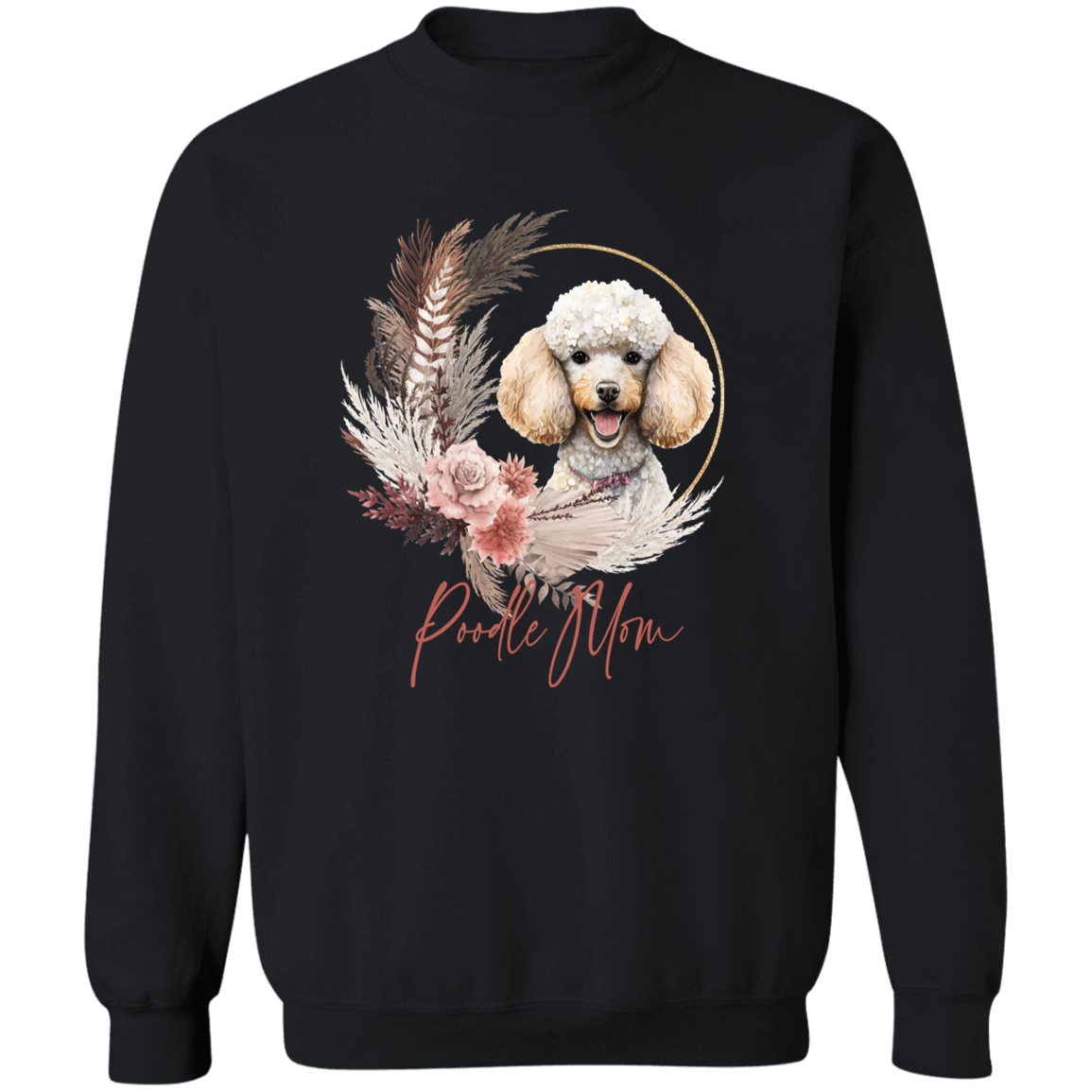 Poodle Mom Boho Wreath - T-shirts, Hoodies and Sweatshirts