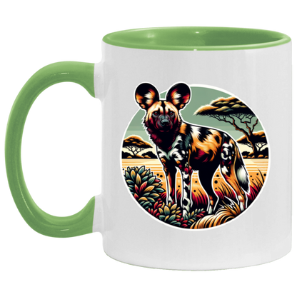 African Wild Dog Graphic - Mugs