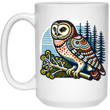 Folk Art Owl Mugs