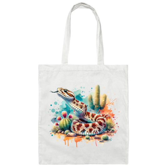 Rattlesnake Scenting the Air - Canvas Tote Bag