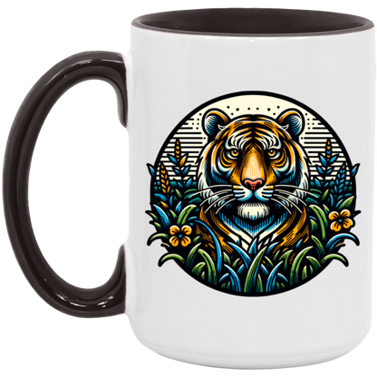 Tiger Graphic Circle Mugs