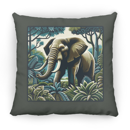 Block Print Elephant - Throw Pillows