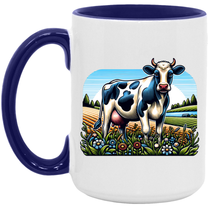 Holstein with Flowers - Mugs