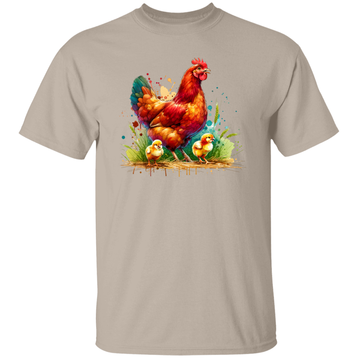 Rhode Island Red Hen with Chicks - T-shirts, Hoodies and Sweatshirts