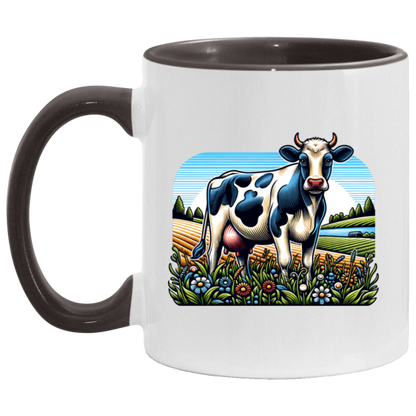 Holstein with Flowers - Mugs