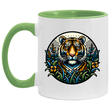 Tiger Graphic Circle Mugs