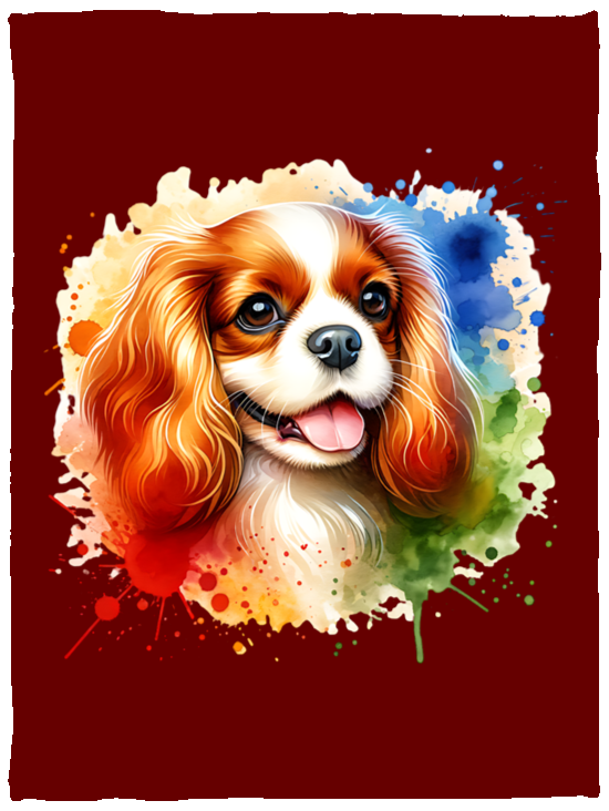 Blenheim Cavalier King Charles Spaniel Fleece Blankets