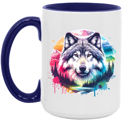 Wolf Spirit Rising Mugs