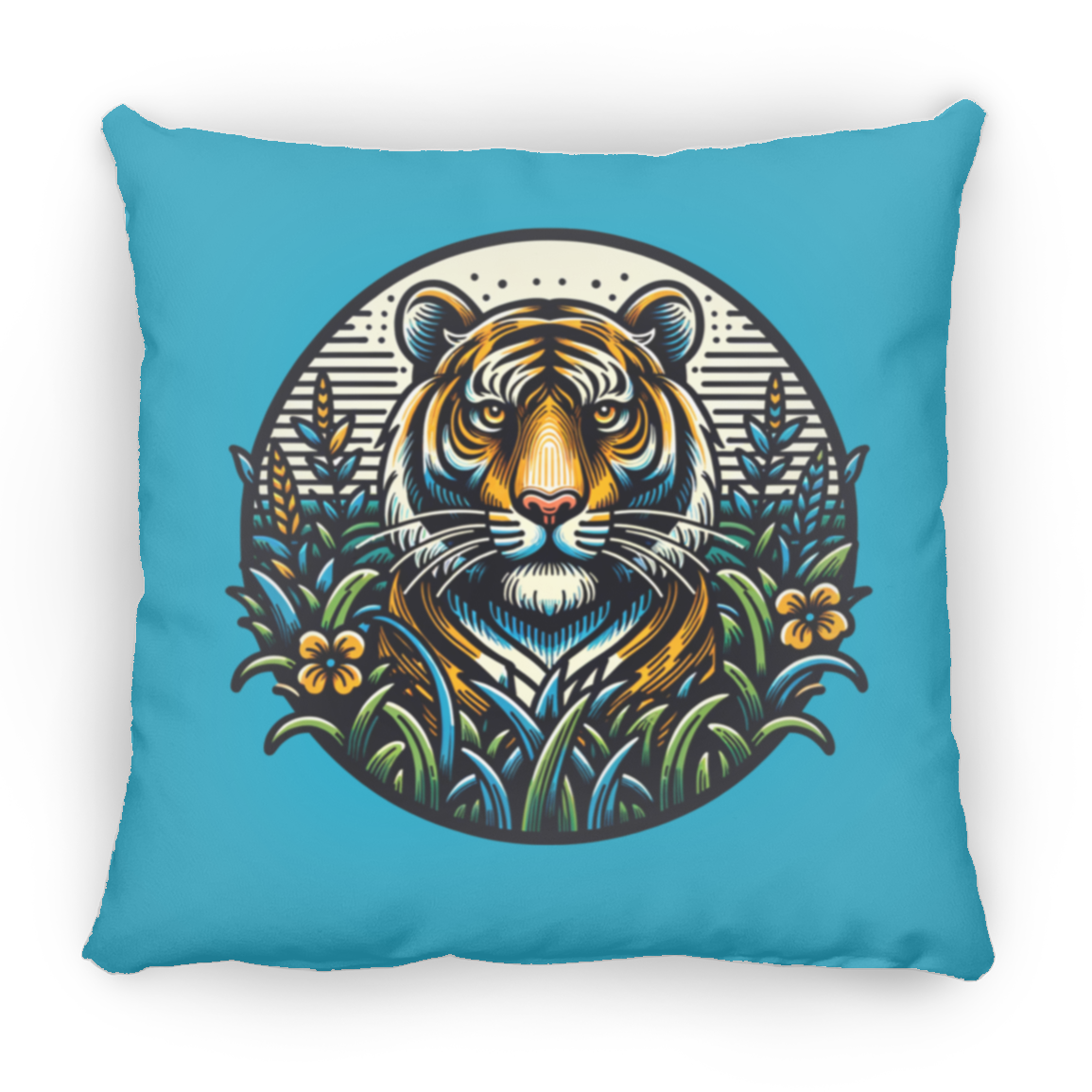 Tiger Graphic Circle - Pillows