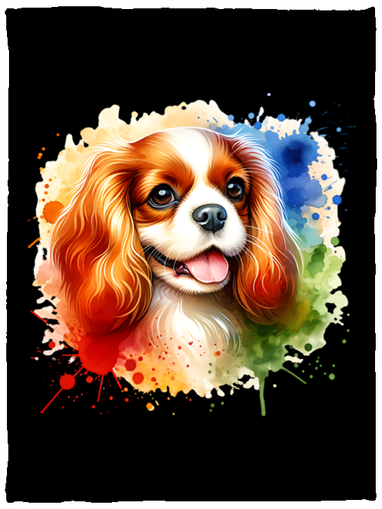 Blenheim Cavalier King Charles Spaniel Fleece Blankets