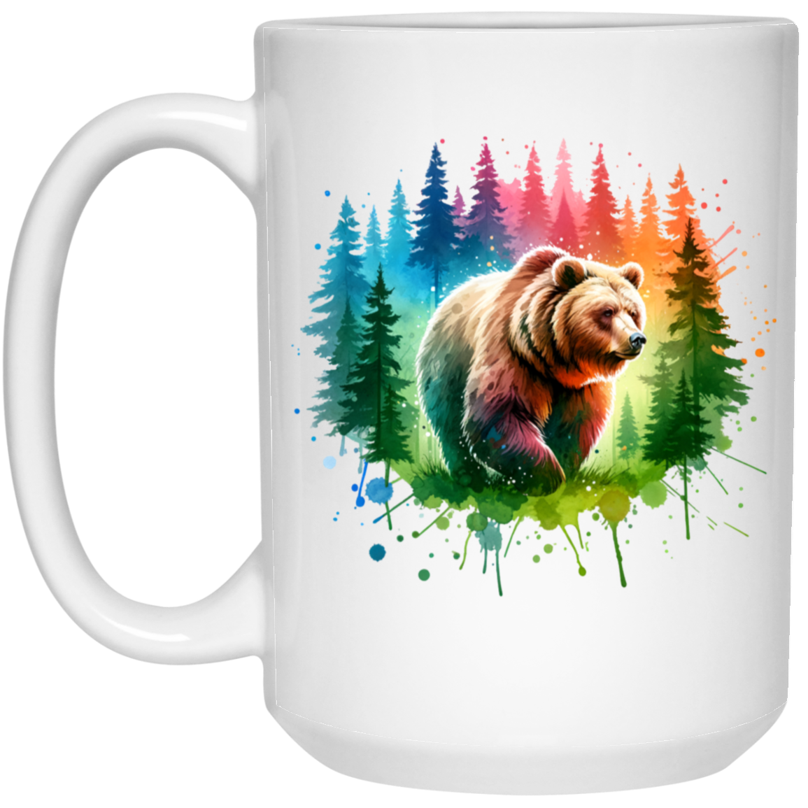 Grizzly Bear Walking - Mugs