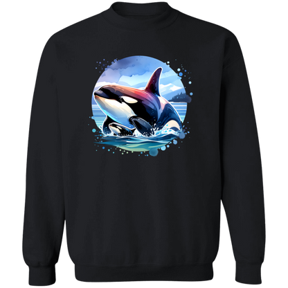 Orca and Calf in Strait of Juan de Fuca - T-shirts, Hoodies and Sweatshirts