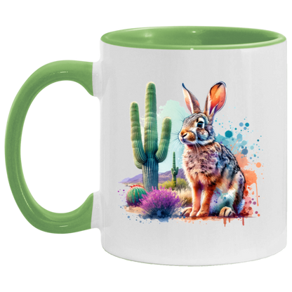 Jackrabbit with Saguaro - Mugs