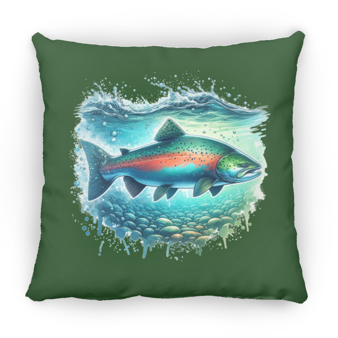 Pink Salmon - Throw Pillows