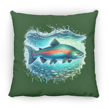 Pink Salmon - Throw Pillows
