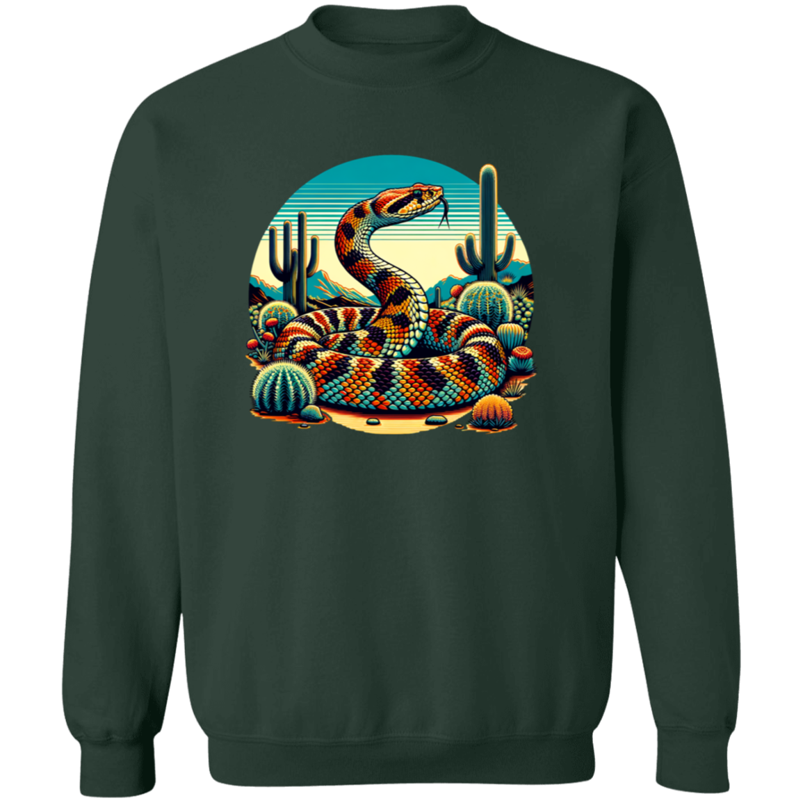 Rattlesnake and Cactus Graphic - T-shirts, Hoodies and Sweatshirts