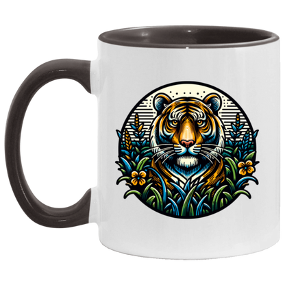 Tiger Graphic Circle Mugs